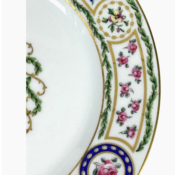 Haviland Limoges "Louveciennes" Salad Plate 7 5/8" France-Set of 7-Pristine Mint - Picture 6 of 8